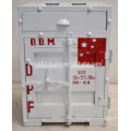 Gabinete de contenedores de hierro pintado de color blanco